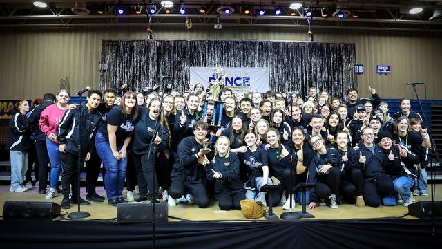 Southeast Polk's ''RAMification'' take home the Grand Champion trophy at the Big Dance in Iowa