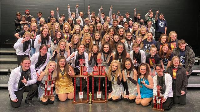 The choirs at Pendleton Heights sweep each of their respective divisions at Franklin Community